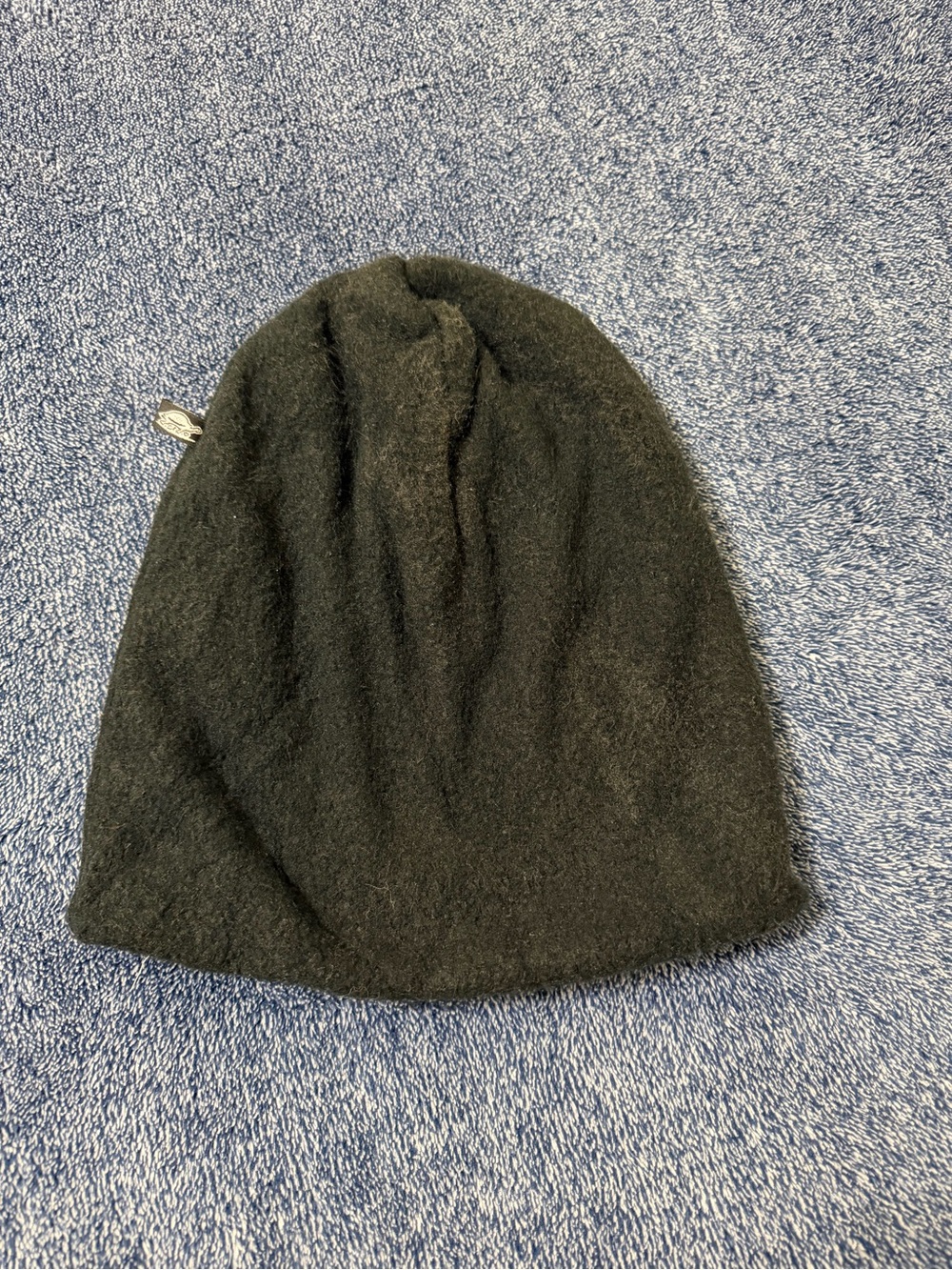 Black Wool Beanie Hat